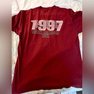 Burgundy Rage Against The Machine 1997 tour tee #grunge